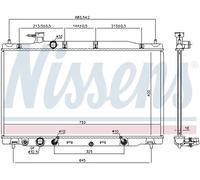 Radiatore Alette di raffreddamento saldate 681405 NISSENS per HONDA CR-V III