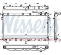 Radiatore Alette di raffreddamento saldate 68559 NISSENS per MAZDA MX-5 I