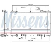Radiatore Alette di raffreddamento saldate 686805 NISSENS