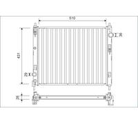 Valeo Radiatore motore 701160 – Alluminio, alette di raffreddamento saldate – per Nissan Juke