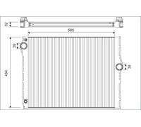 Radiatore Alette di raffreddamento saldate 701172 VALEO per BMW 7