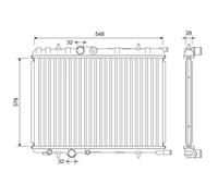 VALEO 701190 Radiatore motore