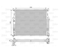 Radiatore Alette di raffreddamento saldate 701569 VALEO per MERCEDES-BENZ