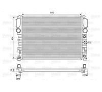Radiatore Alette di raffreddamento saldate 701575 VALEO per MERCEDES-BENZ CLS