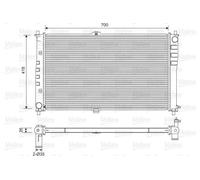 VALEO 701602 Radiatore motore