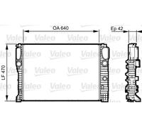 VALEO 732855 Radiatore motore