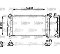 Radiatore Alette di raffreddamento saldate 734199 VALEO per TOYOTA COROLLA