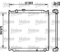 Radiatore Alette di raffreddamento saldate 734205 VALEO per TOYOTA