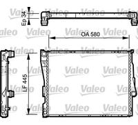 Radiatore Alette di raffreddamento saldate 734276 VALEO per BMW 3 Coupé 3 1