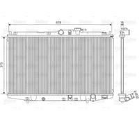 Valeo Radiatore acqua motore VA734716 Alluminio Alette saldate per Honda Accord VI 1.8i