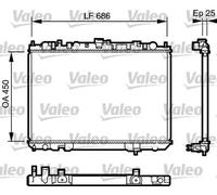 Radiatore Alette di raffreddamento saldate 735081 VALEO per NISSAN X-TRAIL I