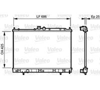 Valeo Radiatore acqua motore VA735203 – Alluminio – per Mitsubishi Outlander I 2.4 4WD