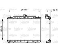 Valeo Radiatore motore 735206 alette raffreddamento saldate per NISSAN X-TRAIL II T31 2.0 DCI