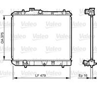 Radiatore Alette di raffreddamento saldate 735383 VALEO per SUZUKI OPEL