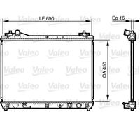Valeo Radiatore motore 735580 - Alette saldate - Per Suzuki Grand Vitara II JT/TE/TD 3.2 AWD