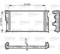 Radiatore, raffreddamento motore VALEO 735612