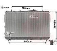 Radiatore Alette di raffreddamento saldate 81002073 VAN WEZEL per DAEWOO