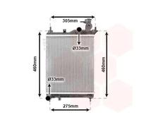 Van Wezel Autoparts Radiatore acqua 82002099 Alette saldate per Hyundai Getz