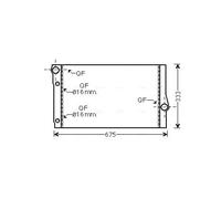 AVA COOLING SYSTEMS BW2410 Radiatore motore