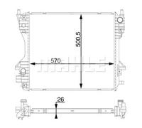 MAHLE CR 1200 000S Radiatore motore