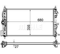 MAHLE ORIGINAL CR 1238 000S Radiatore motore