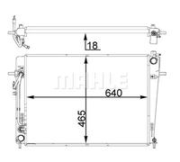 MAHLE CR 1406 000P Radiatore motore