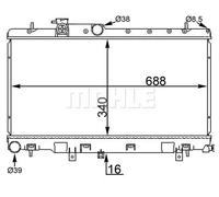 MAHLE CR 1560 000S Radiatore motore