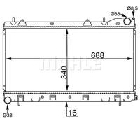MAHLE CR 1566 000S Radiatore motore
