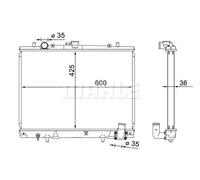 MAHLE CR 1608 000S refrigeratore