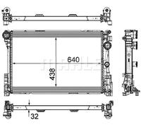 MAHLE ORIGINAL CR 1684 000P Radiatore motore