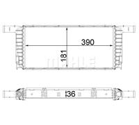 Radiatore Alette di raffreddamento saldate CR 1941 000P MAHLE per PORSCHE 911