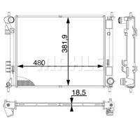 MAHLE ORIGINAL CR 2018 000P Radiatore motore