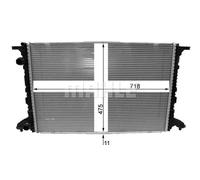 Radiatore Alette di raffreddamento saldate CR 2177 000P MAHLE per AUDI A5 A4 B9