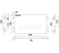 MAHLE ORIGINAL CR 2425 000S Radiatore motore