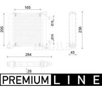 Radiatore Alette di raffreddamento saldate CR 2596 000P MAHLE per MINI MINI