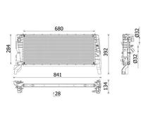 MAHLE CR 2763 000P Radiatore motore