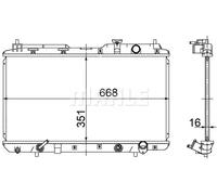 MAHLE ORIGINAL CR 740 000S Radiatore motore