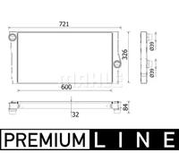 Radiatore, raffreddamento motore MAHLE CR 957 000P