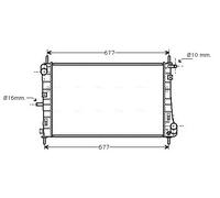 AVA COOLING SYSTEMS FDA2338 Radiatore motore