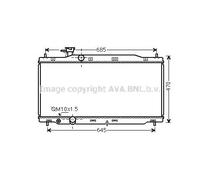 AVA COOLING SYSTEMS HD2241 Radiatore motore