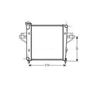 PRASCO JE2042 Radiatore motore