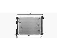 Radiatore Alette di raffreddamento saldate KA2343 AVA QUALITY COOLING per KIA