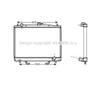 AVA Quality Cooling Radiatore motore MT2163 per Mitsubishi Pajero IV 3.2 DI-D 4WD (09-20)