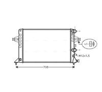 Radiatore Alette di raffreddamento montate meccanicamente OLA2444 per OPEL
