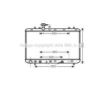 Radiatore Alette di raffreddamento saldate SZA2085 AVA QUALITY COOLING per FIAT