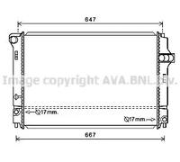 AVA COOLING SYSTEMS TO2700 Radiatore motore