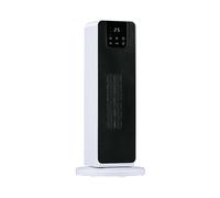 alpina Termoventilatore elettrico con display digitale 2000 W - Radiatore in ceramica con maniglia e protezione anticaduta - Riscaldatore oscillante per ambienti fino a 20 m² - 21 x 21 x 46 cm