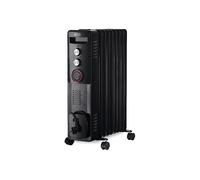 Radiatore ARGO WARM BLACK TT 9, Potenza 2000 W, 5 livelli di calore, Funzione Antigelo integrata