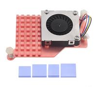 Radiatore attivo in rame puro con ventola PWM per Raspberry Pi 5, 63 x 43 mm