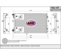 Radiatore AUDI A3 8V1,8VK 2.0 TDI quattro 135kw 12-